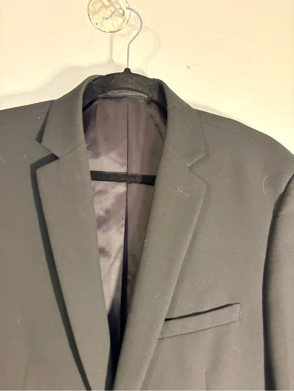 Van Heusen Black Single-Breasted Men's Blazer